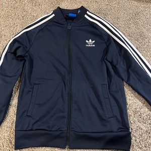 Blue Adidas zip up